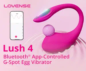 Lovense Lush 4 Bluetooth app-controlled G-spot egg vibrator