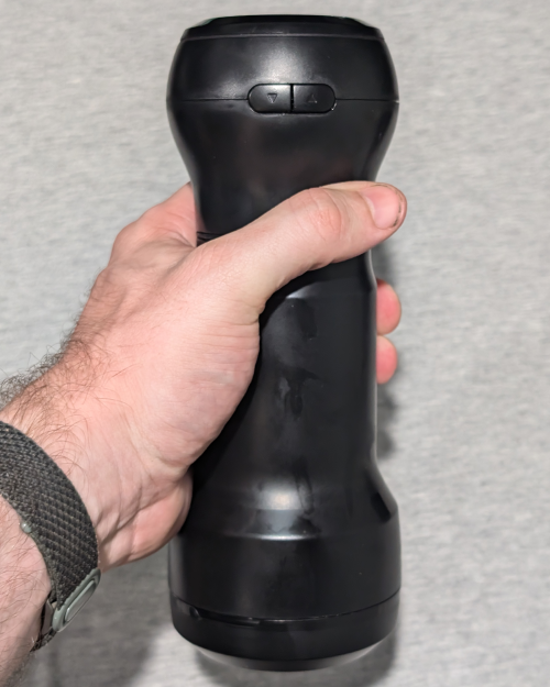 PowerBlow in hand for size comparison